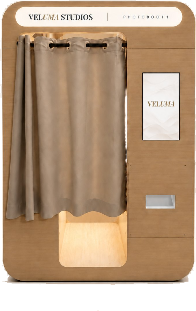 The Veluma enclosed photo booth